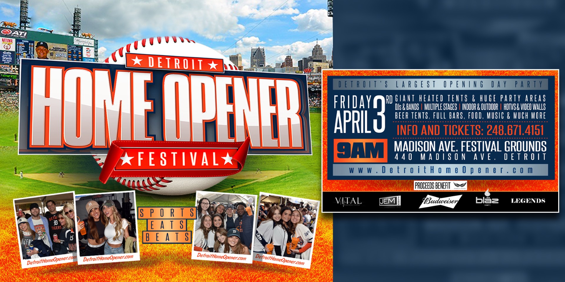 Detroit Home Opener crowd